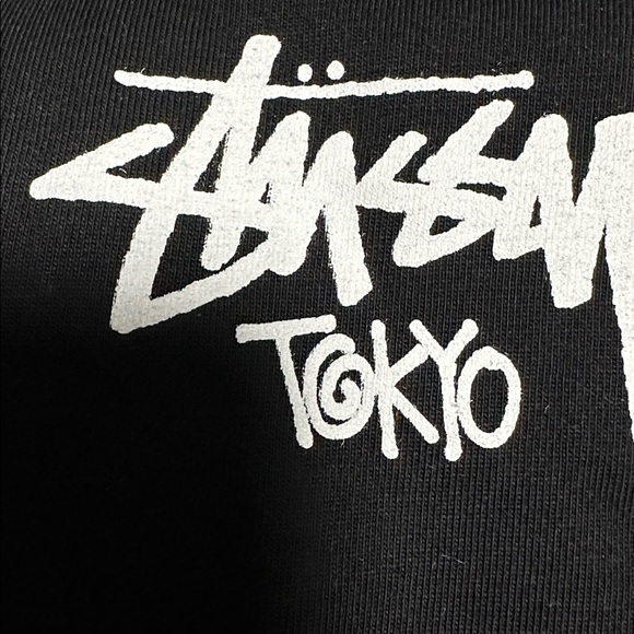 Stüssy Tokyo Script Tee Black White Logo Streetwear T-Shirt XL NWT - Picture 5 of 5